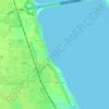 Topografische kaart Palm Shores, hoogte, reliëf