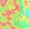 Topografische kaart Livermore, hoogte, reliëf