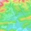 Topografische kaart Collongues, hoogte, reliëf