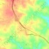 Topografische kaart Heath Springs, hoogte, reliëf