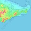 Topografische kaart Parque Regional Calblanque, Monte de las Cenizas y Peña del Águila, hoogte, reliëf