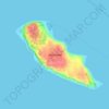 Topografische kaart Hat Island, hoogte, reliëf
