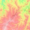 Topografische kaart Laclede County, hoogte, reliëf