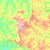 Topografische kaart Monte Alto, hoogte, reliëf