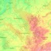 Topografische kaart Kémerovo, hoogte, reliëf