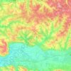 Topografische kaart 24130, hoogte, reliëf