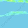 Topografische kaart Pine Knoll Shores, hoogte, reliëf