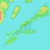 Topografische kaart Madeline Island, hoogte, reliëf