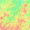 Topografische kaart Piedade dos Gerais, hoogte, reliëf