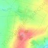 Topografische kaart Prace, hoogte, reliëf