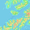 Topografische kaart Hadsel, hoogte, reliëf