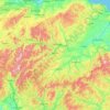 Topografische kaart Scottish Borders, hoogte, reliëf