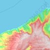 Topografische kaart Na Pali Coast State Park, hoogte, reliëf