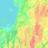 Topografische kaart Brock, hoogte, reliëf