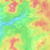 Topografische kaart Maentwrog, hoogte, reliëf