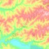 Topografische kaart Tabatinga, hoogte, reliëf