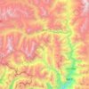 Topografische kaart Khachu, hoogte, reliëf