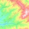 Topografische kaart Corralillo, hoogte, reliëf