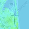 Topografische kaart Bethany Beach, hoogte, reliëf
