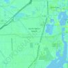 Topografische kaart North Miami Beach, hoogte, reliëf