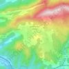 Topografische kaart Lesches-en-Diois, hoogte, reliëf