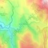Topografische kaart Branda da Aveleira, hoogte, reliëf