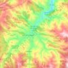 Topografische kaart San Román de Cameros, hoogte, reliëf