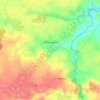 Topografische kaart Tréflaouénan, hoogte, reliëf