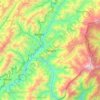 Topografische kaart Kiphire, hoogte, reliëf