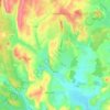 Topografische kaart Anlezy, hoogte, reliëf