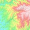 Topografische kaart Ámbar, hoogte, reliëf
