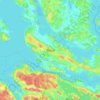 Topografische kaart Ekerö, hoogte, reliëf