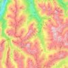 Topografische kaart Surses, hoogte, reliëf