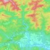 Topografische kaart Montagut i Oix, hoogte, reliëf