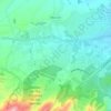 Topografische kaart Tentegorra, hoogte, reliëf