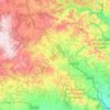Topografische kaart El Alto Palancia, hoogte, reliëf