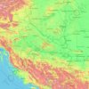 Topografische kaart Sava, hoogte, reliëf