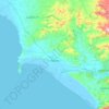 Topografische kaart Pýrgos, hoogte, reliëf