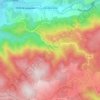 Topografische kaart Lacabarède, hoogte, reliëf