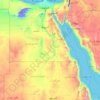 Topografische kaart Nijl, hoogte, reliëf
