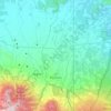 Topografische kaart Cantón de Río Cuarto, hoogte, reliëf