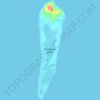 Topografische kaart Balukbaluk Island, hoogte, reliëf