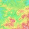 Topografische kaart Kusu, hoogte, reliëf