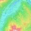 Topografische kaart Mieders, hoogte, reliëf