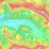 Topografische kaart Bruis, hoogte, reliëf