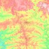Topografische kaart Casca, hoogte, reliëf