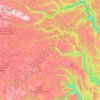 Topografische kaart Nore og Uvdal, hoogte, reliëf