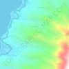 Topografische kaart Karatung II, hoogte, reliëf