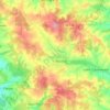 Topografische kaart Rouillac, hoogte, reliëf