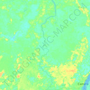 Topografische kaart Torres do Cupijó, hoogte, reliëf